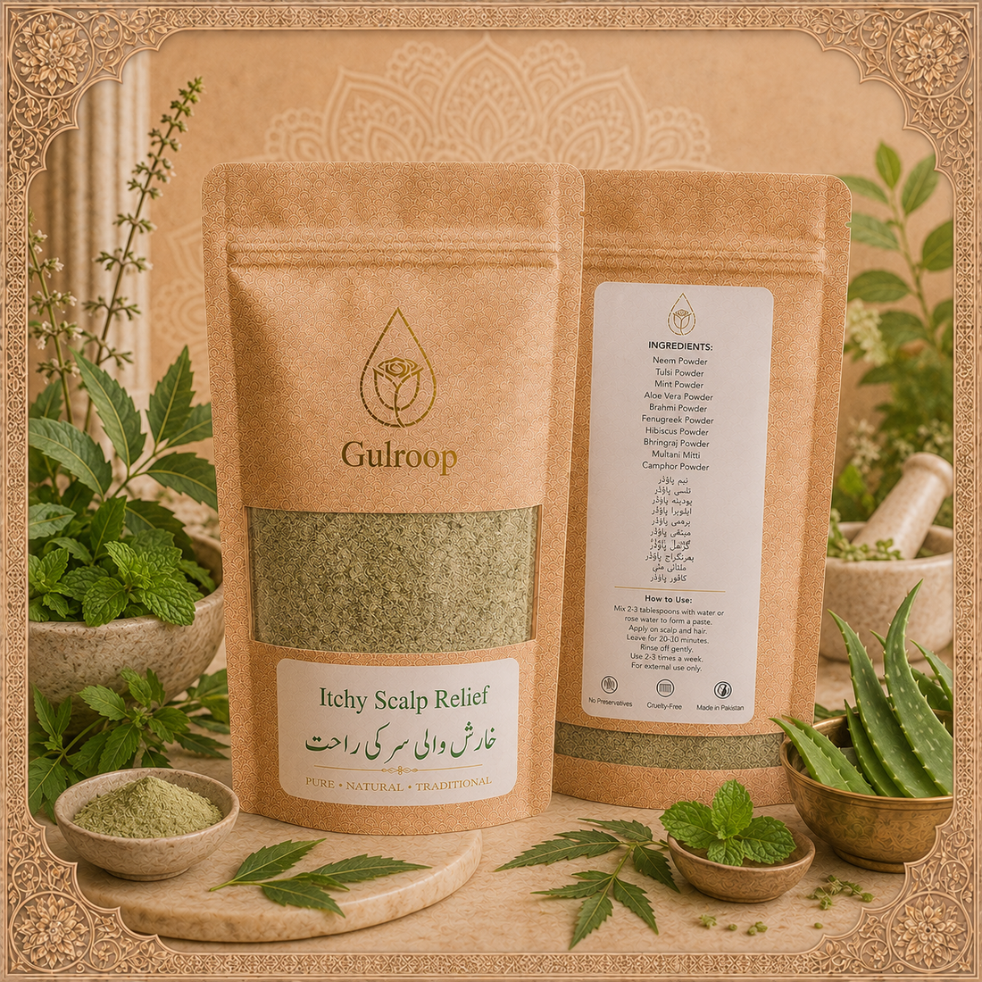 Itchy Scalp Relief – khalis hair care by Gulroop Pakistan
