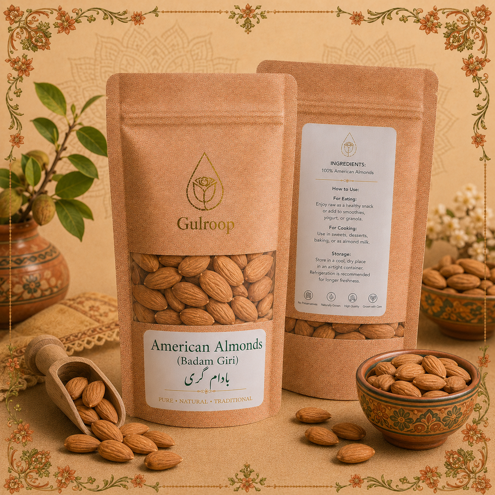 American Almonds (Badam Giri) – khalis dry fruit by Gulroop Pakistan