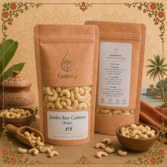 Jumbo Raw Cashews (Kaju) – khalis dry fruit by Gulroop Pakistan