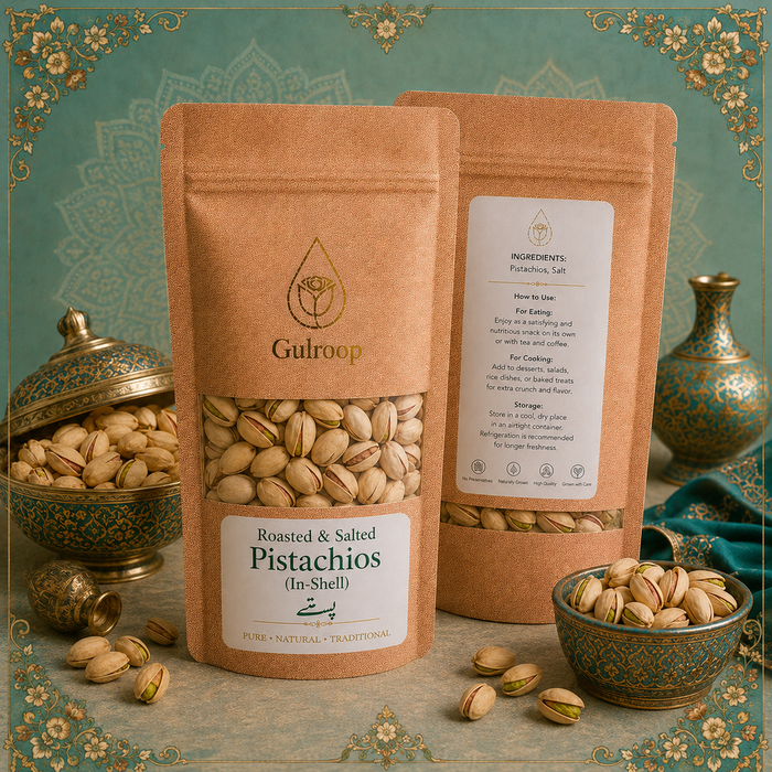 Roasted & Salted Pistachios (In-Shell) – khalis dry fruit by Gulroop Pakistan