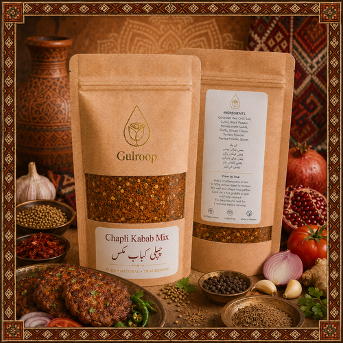 Chapli Kabab Mix – khalis spice blend by Gulroop Pakistan