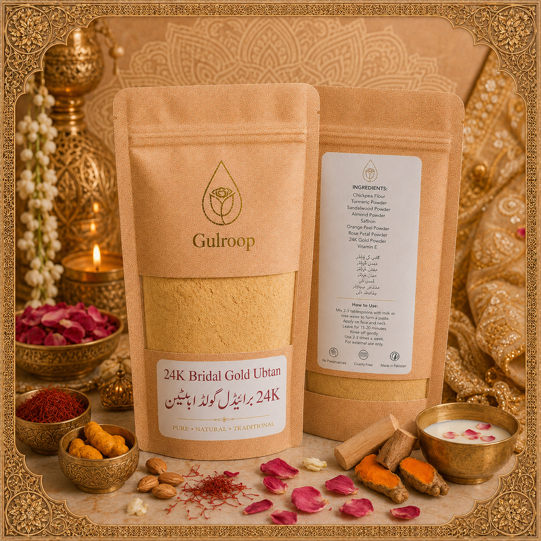 24K Bridal Gold Ubtan