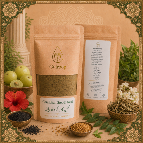 Ganj Bhar Growth Blend – khalis hair care by Gulroop Pakistan