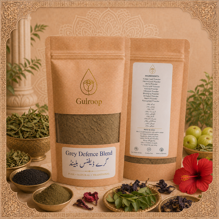 Grey Defence Blend – khalis hair care by Gulroop Pakistan