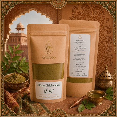 Henna (Triple-Sifted) Powder – khalis pure powder by Gulroop Pakistan