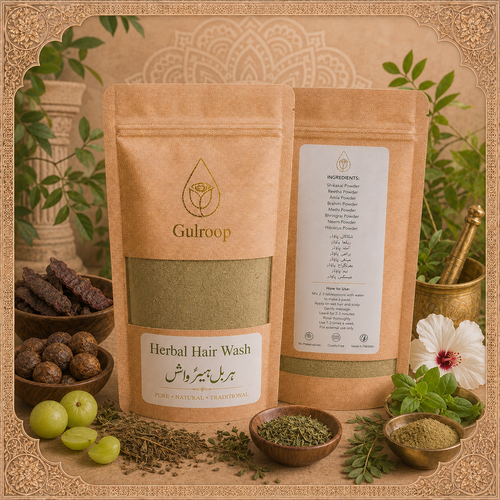 Herbal Hair Wash – khalis hair care by Gulroop Pakistan