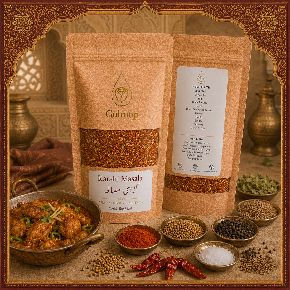 Karahi Masala – khalis spice blend by Gulroop Pakistan