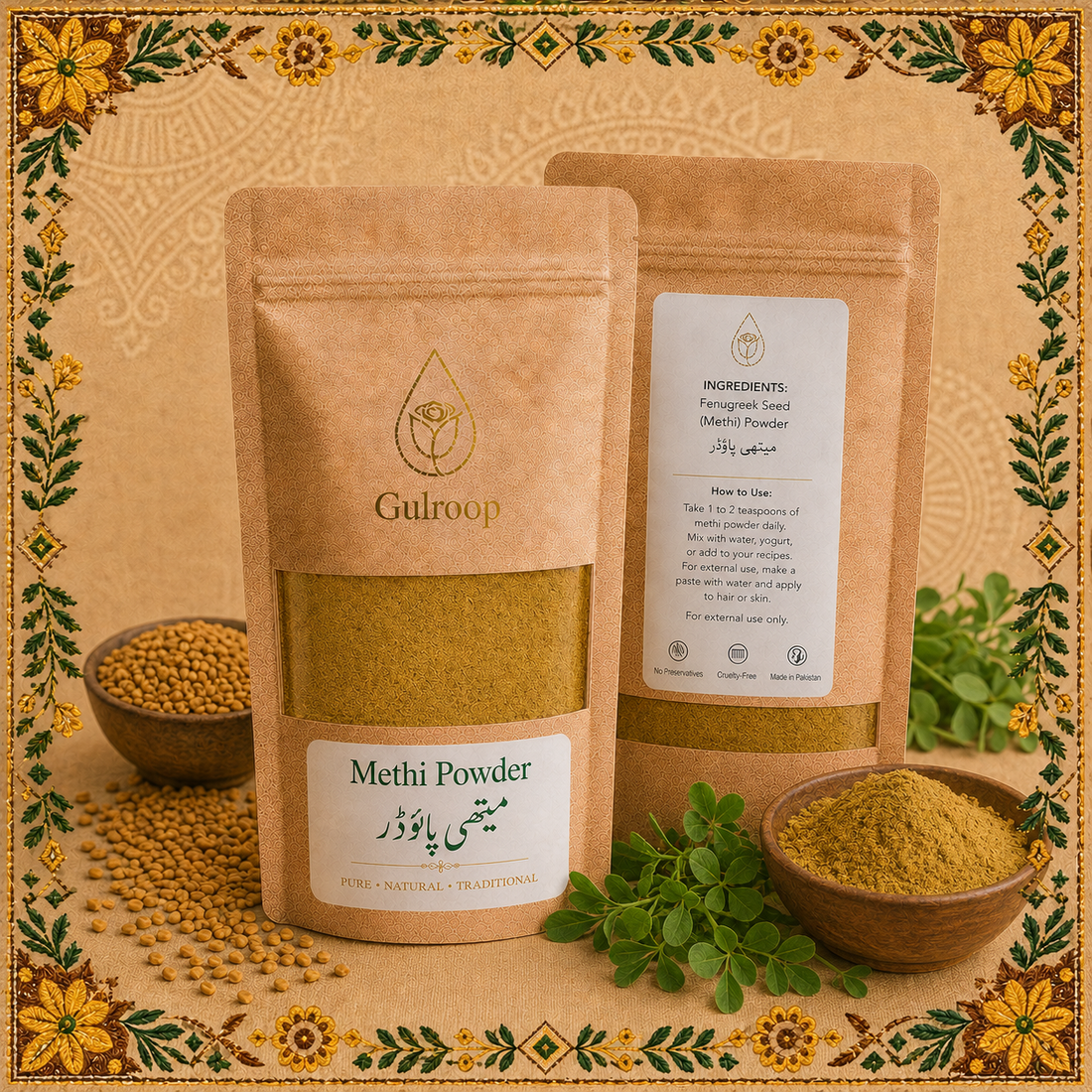Methi Powder – khalis pure powder by Gulroop Pakistan