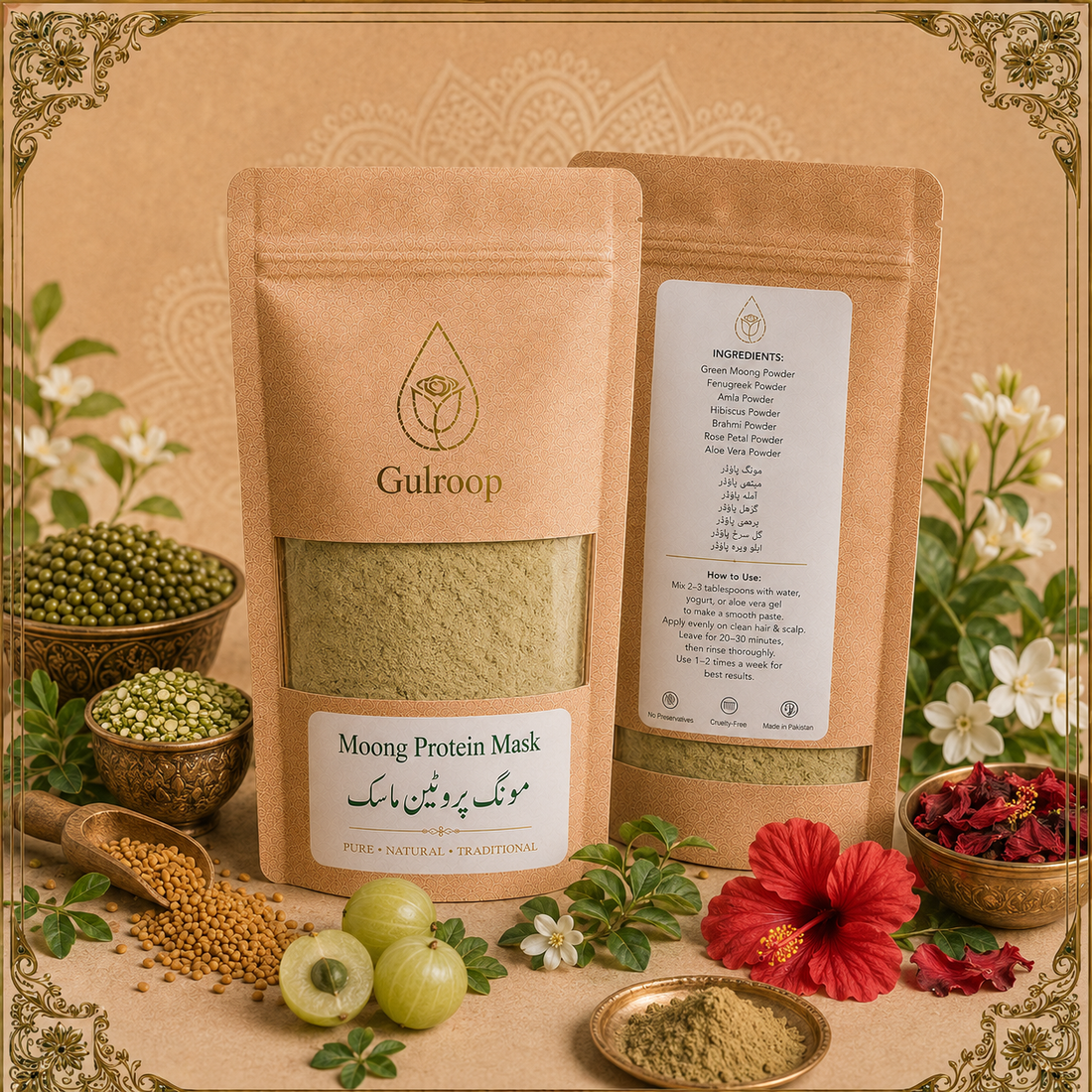 Moong Protein Mask – khalis hair care by Gulroop Pakistan