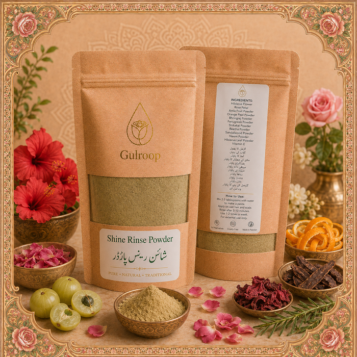 Shine Rinse Powder – khalis hair care by Gulroop Pakistan
