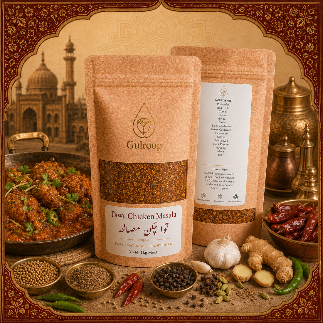 Tawa Chicken Masala – khalis spice blend by Gulroop Pakistan